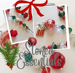 Quartz, White Jade, and Green Aventurine Xmas Bowl Poker $5.50